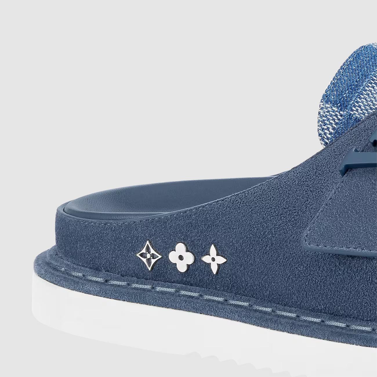 Dép Louis Vuitton Easy Mule Nam Xanh Dương